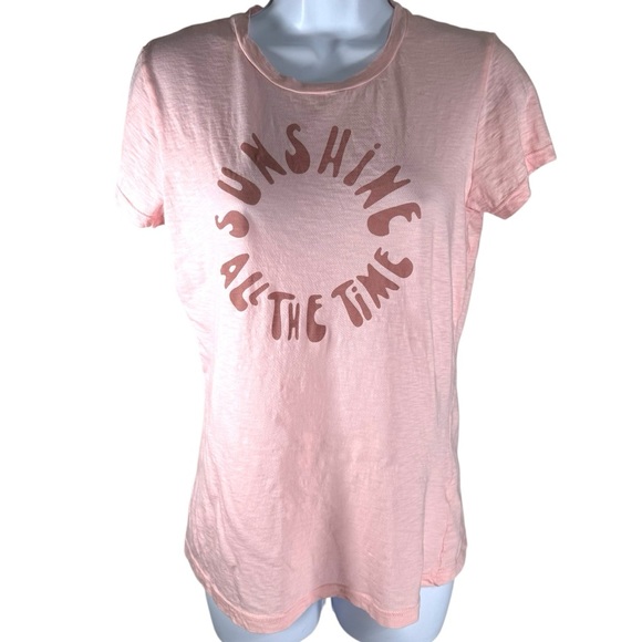 Sundry Sunshine All the Time Pink T-Shirt Size 1 - Picture 1 of 5